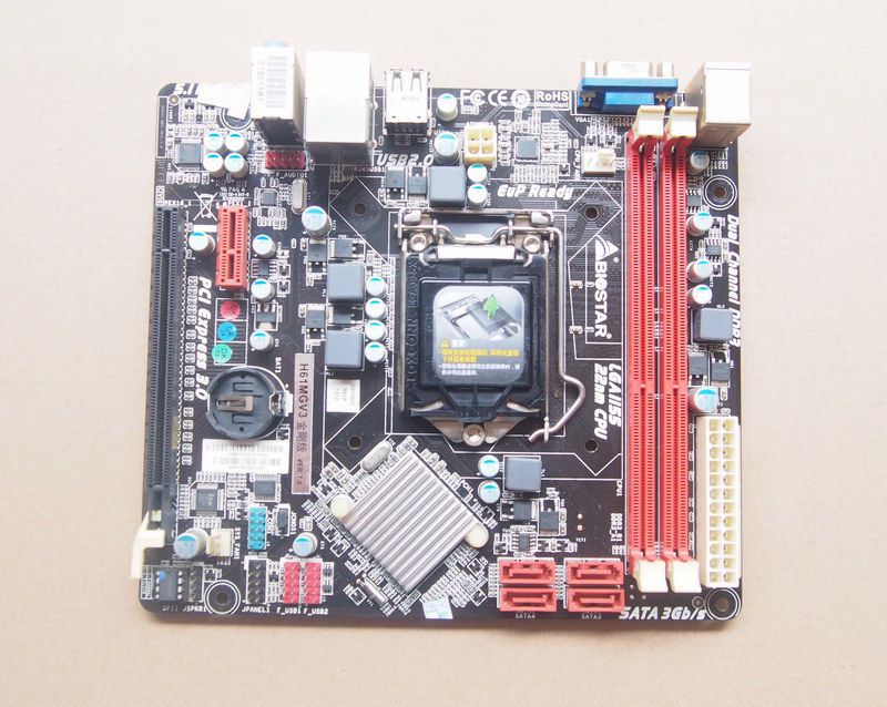 BIOSTAR H61MGV3 Ver7.0 Motherboard intel H61 W/ IO BP 1155 LGA11